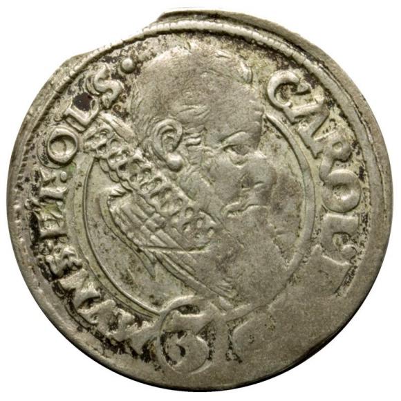 3 krajcary 1613 Karol II Podiebradowicz Księstwo Ziębisko - Oleśnickie Oleśnica (1)