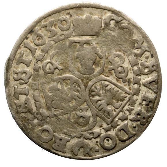 3 krajcary 1630 Albrecht von Wallenstein Księstwo Żagańskie Żagań (2)