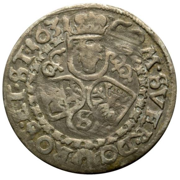 3 krajcary 1631 Albrecht von Wallenstein Księstwo Żagańskie Żagań (2)