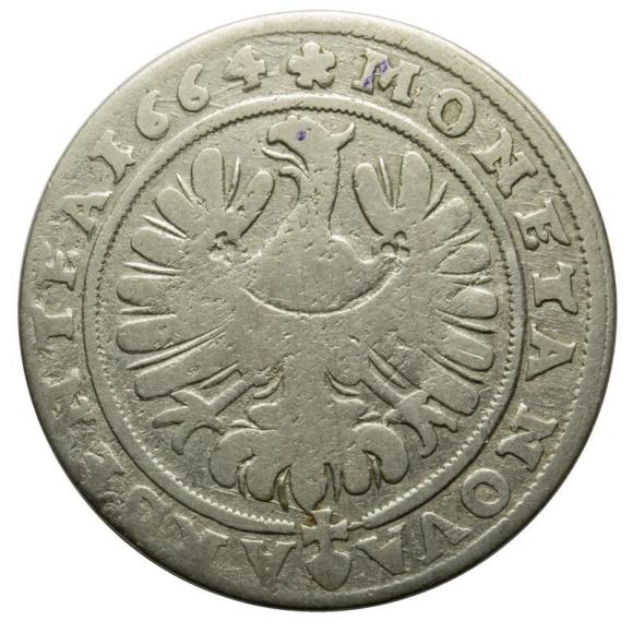 15 krajcarów 1664 Chrystian Wołowski Księstwo Brzesko - Legnicko - Wołowskie Brzeg (2)