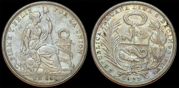 1 sol 1923 Peru srebro (1)