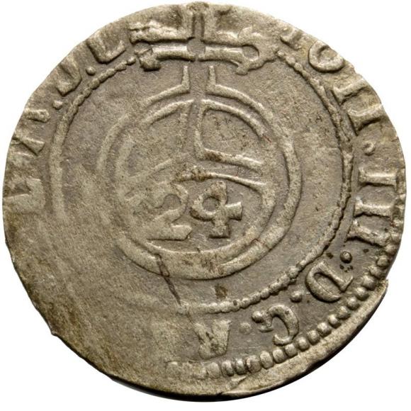 Półtorak 1689 Fryderyk Kazimierz Kettler Mitawa R6 (2)