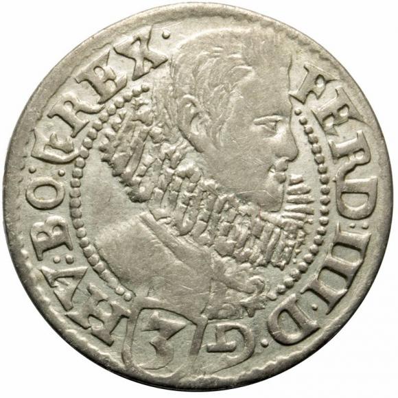 3 krajcary 1630 Ferdynand II Habsburg Kłodzko (1)