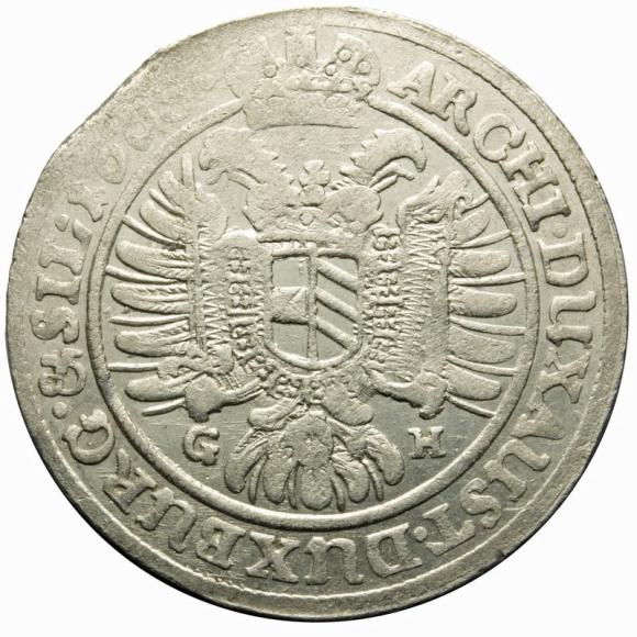 15 krajcarów 1663 Leopold I Habsburg Wrocław (2)