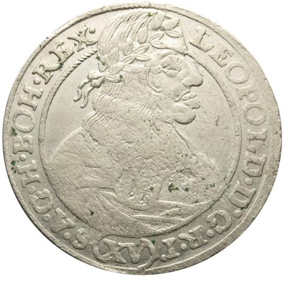15 krajcarów 1664 Leopold I Habsburg Wrocław (1)