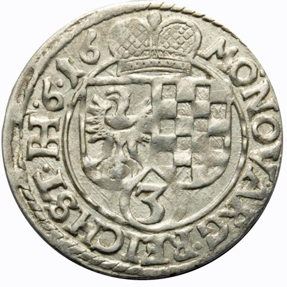 3 krajcary 1616 Jan Krystian Jerzy Rudolf Księstwo Brzesko - Legnicko - Wołowskie Złoty Stok (1)