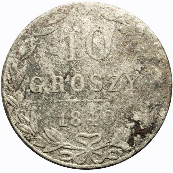 10 groszy 1840 byłe Królestwo Polskie Warszawa (1)
