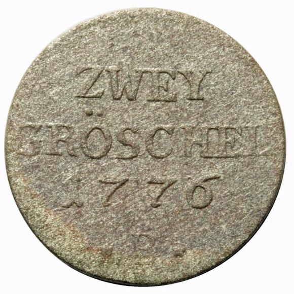 2 greszele 1776 Fryderyk II Wielki Niemcy Wrocław (1)