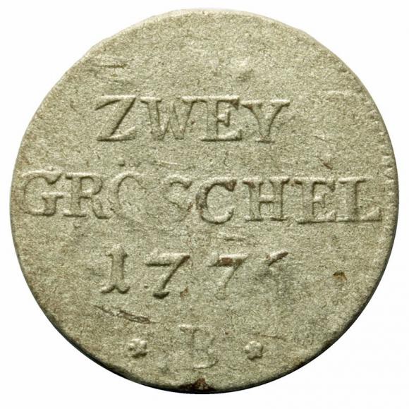 2 greszele 1776 Fryderyk II Wielki Niemcy Wrocław (1)