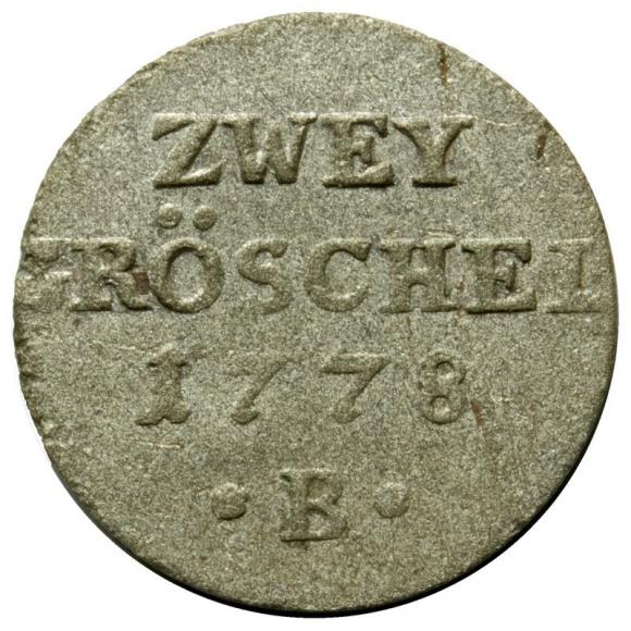 2 greszele 1778 Fryderyk II Wielki Niemcy Wrocław (2)