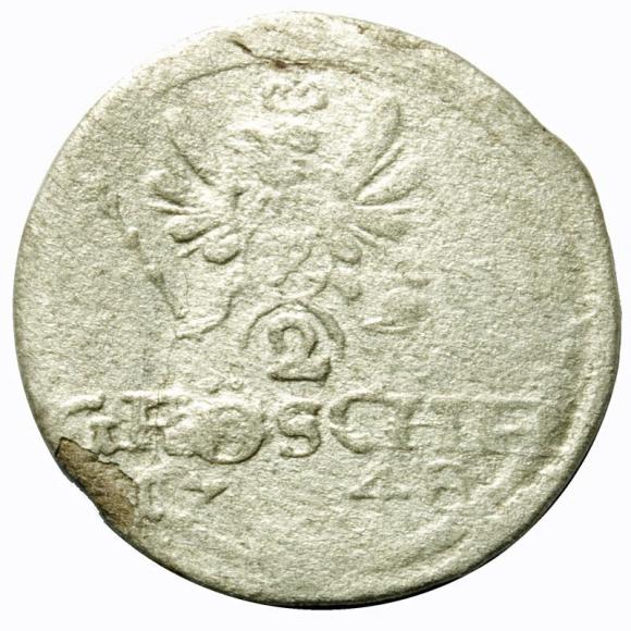 2 greszele 1748 Fryderyk II Wielki Niemcy Wrocław (2)