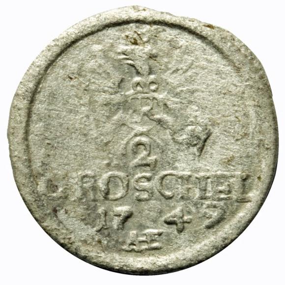 2 greszele 1749 Fryderyk II Wielki Niemcy Wrocław (2)