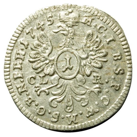 1 krajcar 1745 Fryderyk II Wielki Niemcy Bayereuth (2)