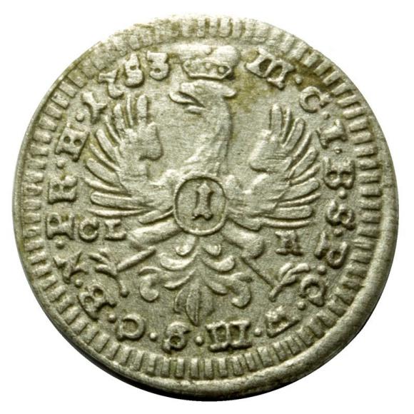 1 krajcar 1753 Fryderyk II Wielki Niemcy Bayereuth (2)
