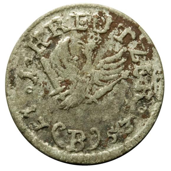 1 krajcar 1753 Fryderyk II Wielki Niemcy Wrocław (2)