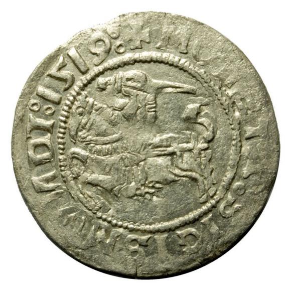 Półgrosz 1519 Zygmunt I Stary Wilno (1)