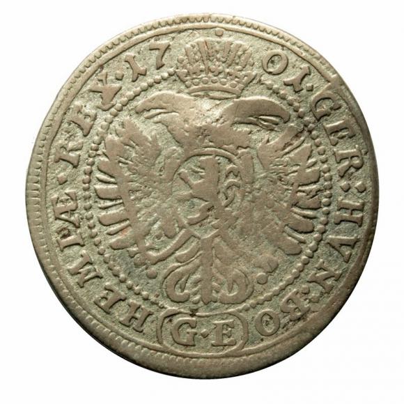 3 krajcary 1701 Leopold I Habsburg Czechy Praga (2)