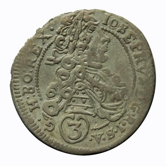3 krajcary 1707 Józef I Habsburg Austria Sankt Veit (1)