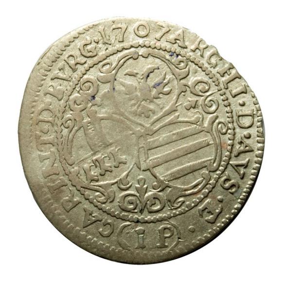 3 krajcary 1707 Józef I Habsburg Austria Sankt Veit (2)