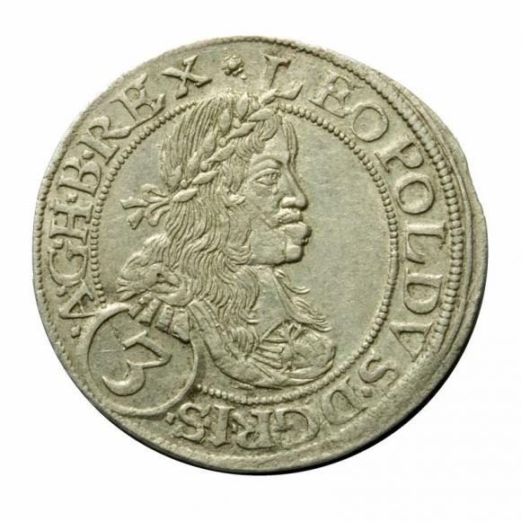 3 krajcary 1664 Leopold I Habsburg Austria Wiedeń (1)