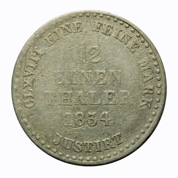 1/12 talara 1834 Wilhelm IV Hanowerski Hanower (2)