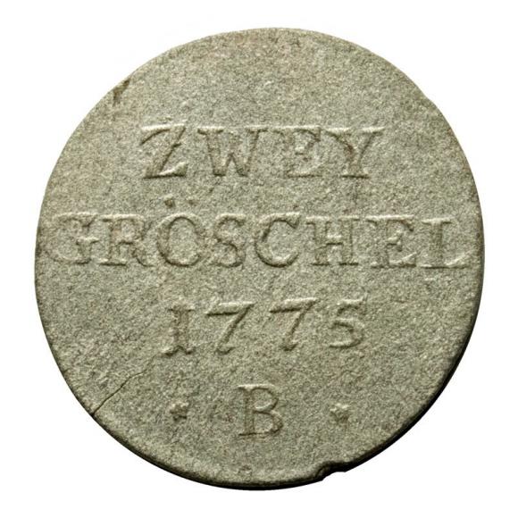 2 greszele 1775 Fryderyk II Wielki Niemcy Wrocław (1)