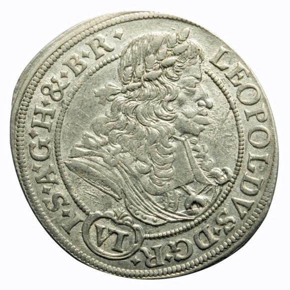 6 krajcarów 1685 Leopold I Habsburg Wrocław (1)