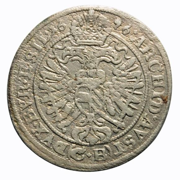 3 krajcary 1696 Leopold I Habsburg Brzeg (2)