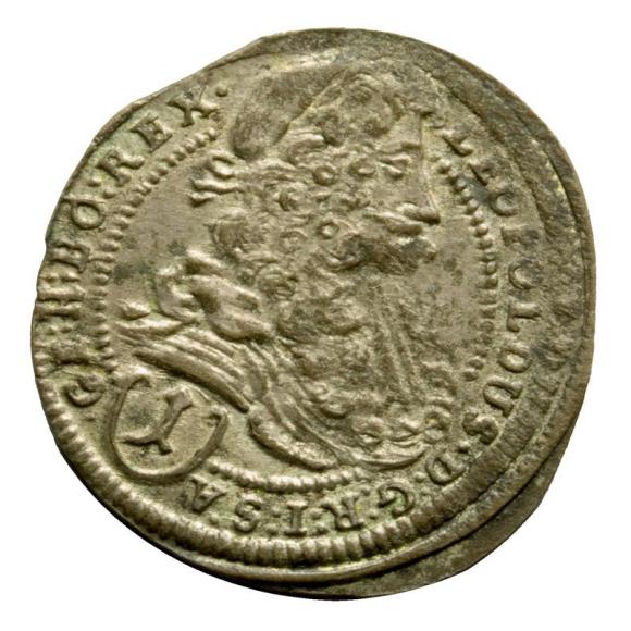 1 krajcar 1697 Leopold I Habsburg Austria Wiedeń (1)