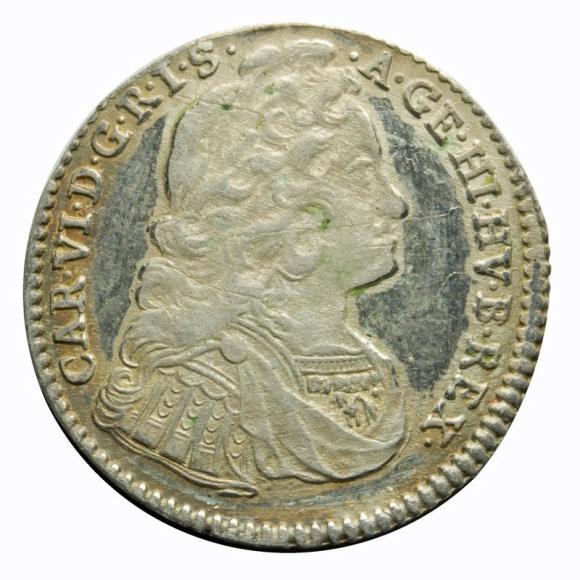 6 krajcarów 1739 Karol VI Habsburg Austria Tyrol Hall (1)