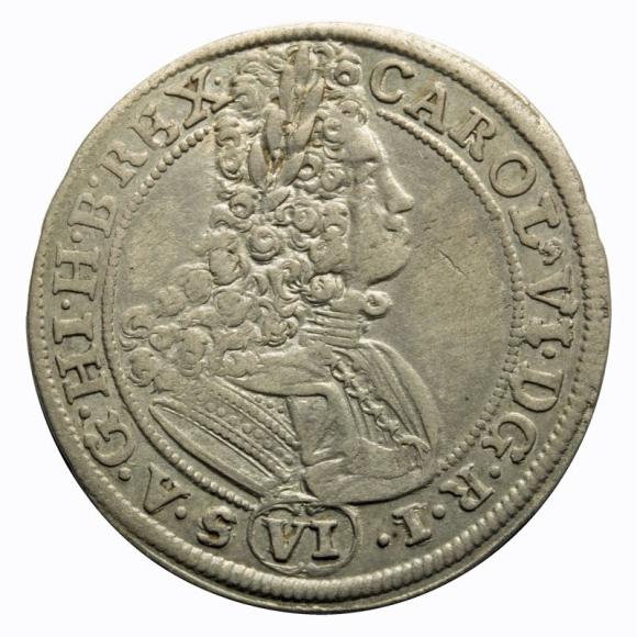 6 krajcarów 1714 Karol VI Habsburg Wrocław (1)