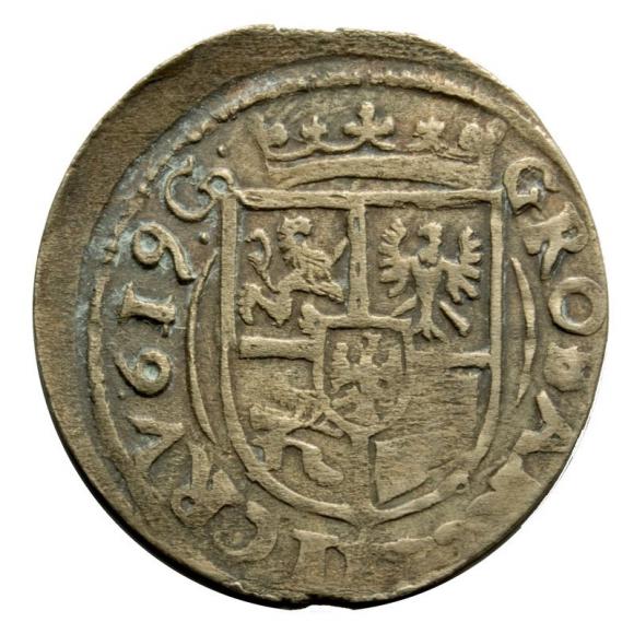 3 krajcary 1619 Jan Jerzy Hohenzollern Księstwo Karniowskie Karniów (2)