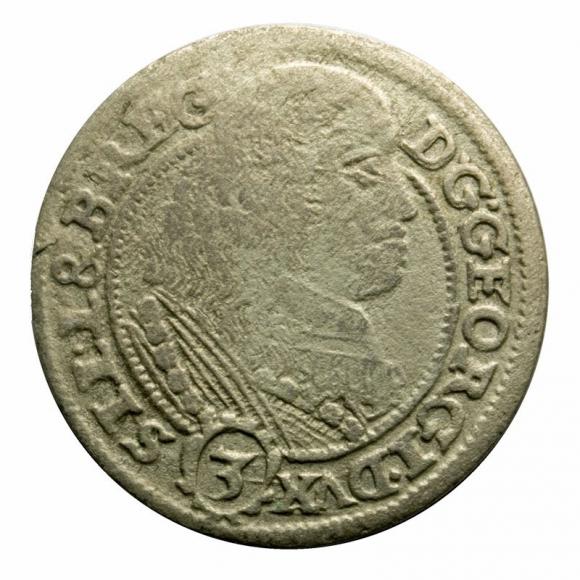 3 krajcary 1661 Jerzy III Brzeski Księstwo Brzesko - Legnicko - Wołowskie Brzeg (1)