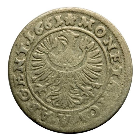 3 krajcary 1661 Jerzy III Brzeski Księstwo Brzesko - Legnicko - Wołowskie Brzeg (2)