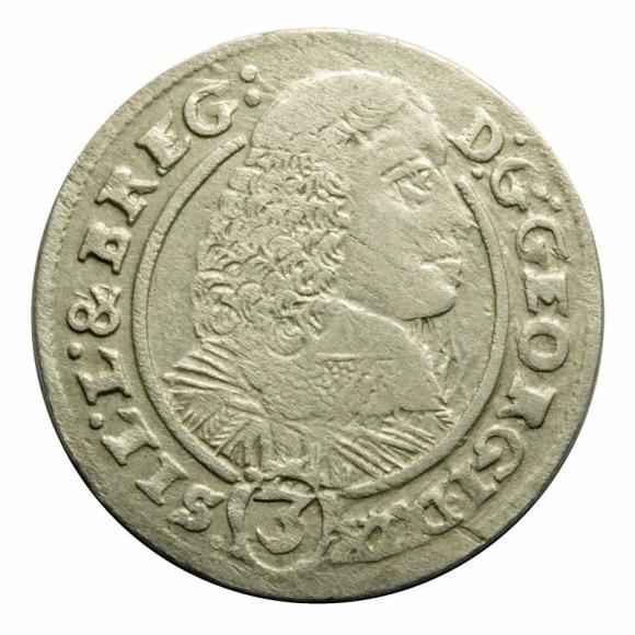 3 krajcary 1660 Jerzy III Brzeski Księstwo Brzesko - Legnicko - Wołowskie Brzeg (1)