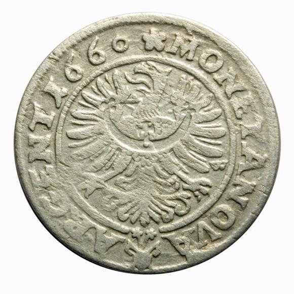 3 krajcary 1660 Jerzy III Brzeski Księstwo Brzesko - Legnicko - Wołowskie Brzeg (2)