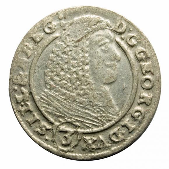 3 krajcary 1660 Jerzy III Brzeski Księstwo Brzesko - Legnicko - Wołowskie Brzeg (1)