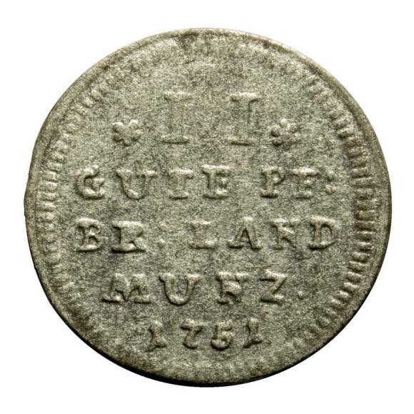 2 gute groschen 1751 Fryderyk III Margrabia Brandenburski Niemcy Bayreuth (1)