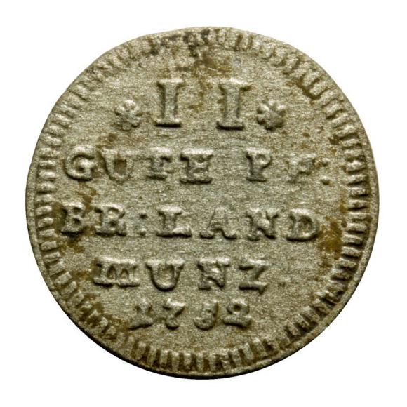 2 gute groschen 1752 Fryderyk III Margrabia Brandenburski Niemcy Bayreuth (1)