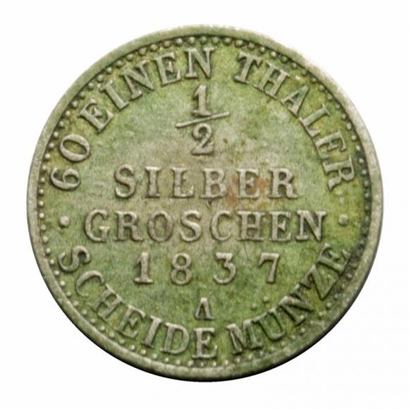 1/2 grosza srebrnego 1837 Fryderyk Wilhelm III Niemcy Berlin (2)