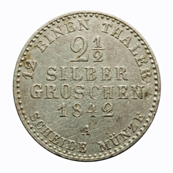 2 1/2 silber groschen 1842 Fryderyk Wilhelm III Niemcy Berlin (2)