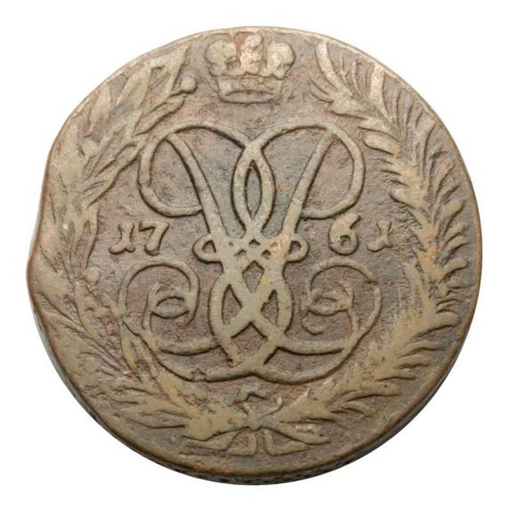 2 kopiejki 1761 Elżbieta Romanow Rosja (2)