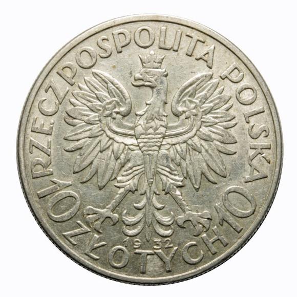 10 złotych 1932 Głowa Kobiety II RP Warszawa (2)