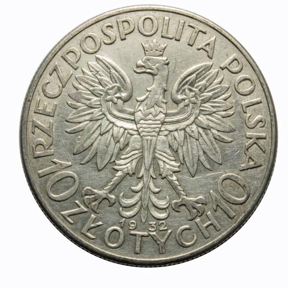 10 złotych 1932 Głowa Kobiety II RP Warszawa (2)