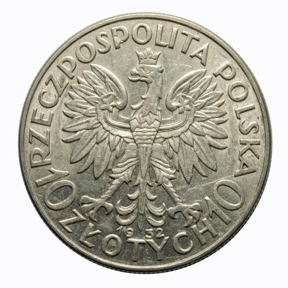10 złotych 1932 Głowa Kobiety II RP Warszawa (2)