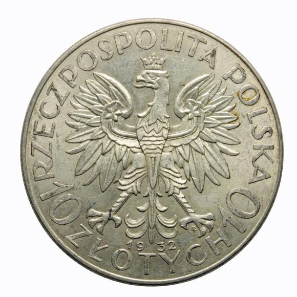 10 złotych 1932 Głowa Kobiety II RP Warszawa (2)