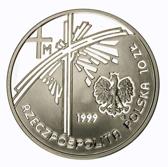 10 zł Jan Pawel II - Papież Pielgrzym 1999 (2)