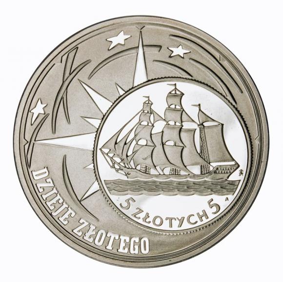 10 zl 2005 Dzieje Złotego Żaglowiec (1)