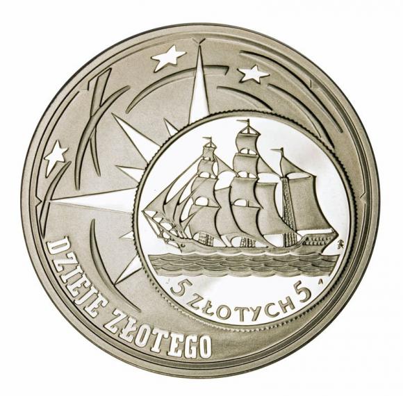 10 zl 2005 Dzieje Złotego Żaglowiec (1)