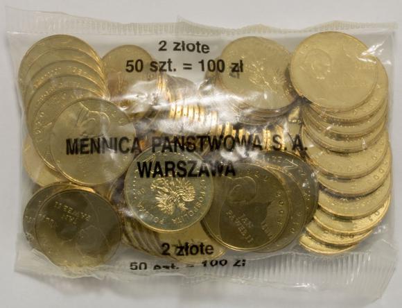 2 zł 2005 Jan Paweł II 1920 - 2005 50 sztuk worek menniczy (1)
